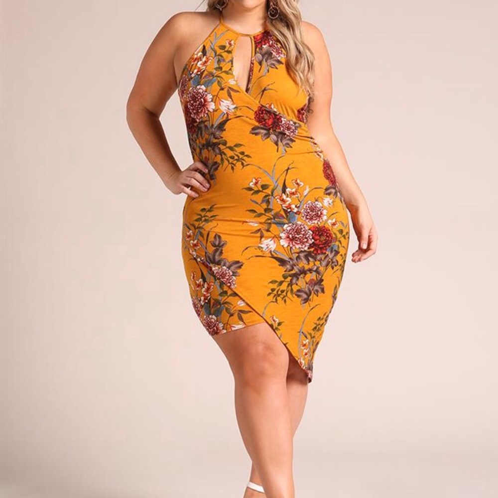 Deb Floral Body Contour Dress Size 3X